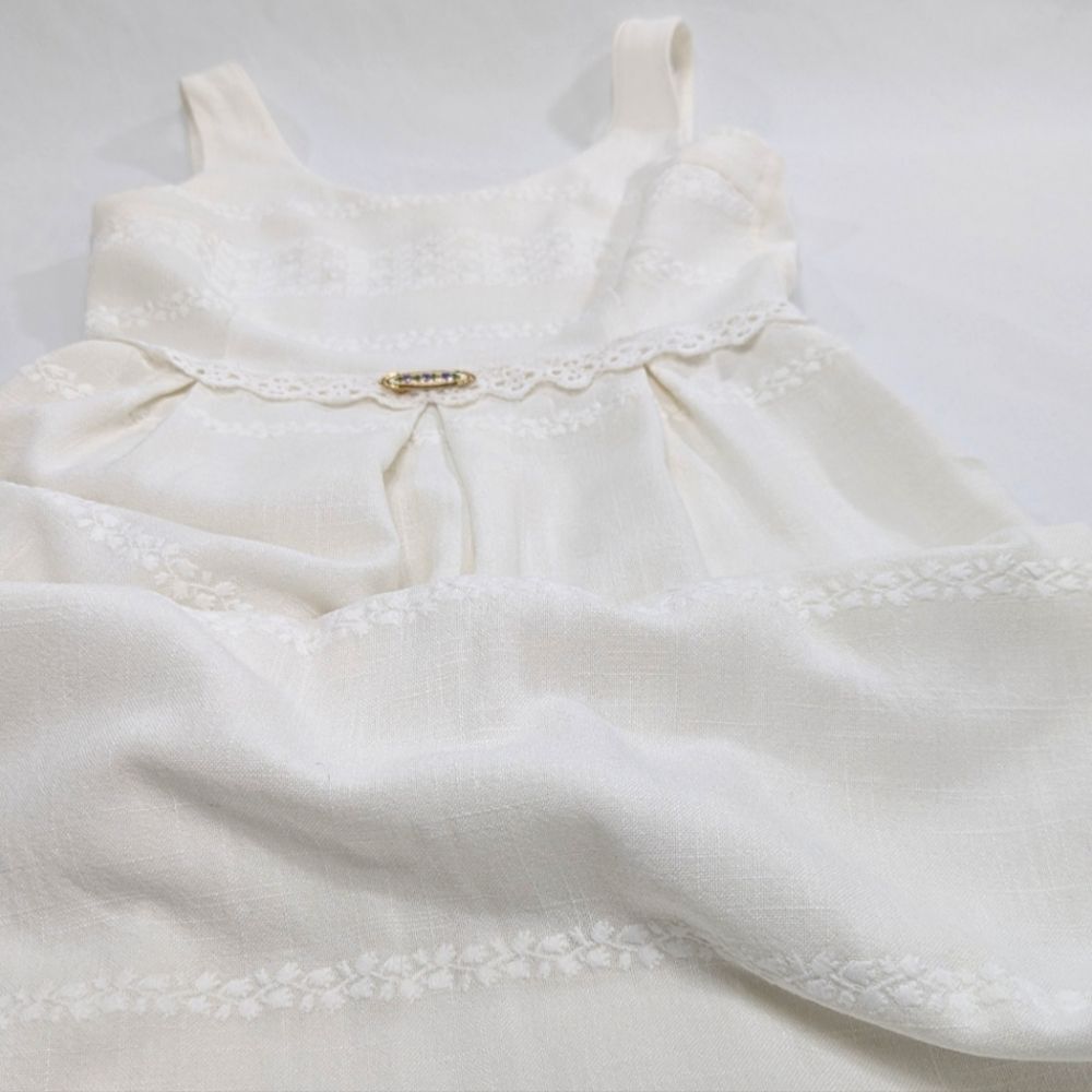 Vintage Linen Midi Dress - Picture 8 of 8